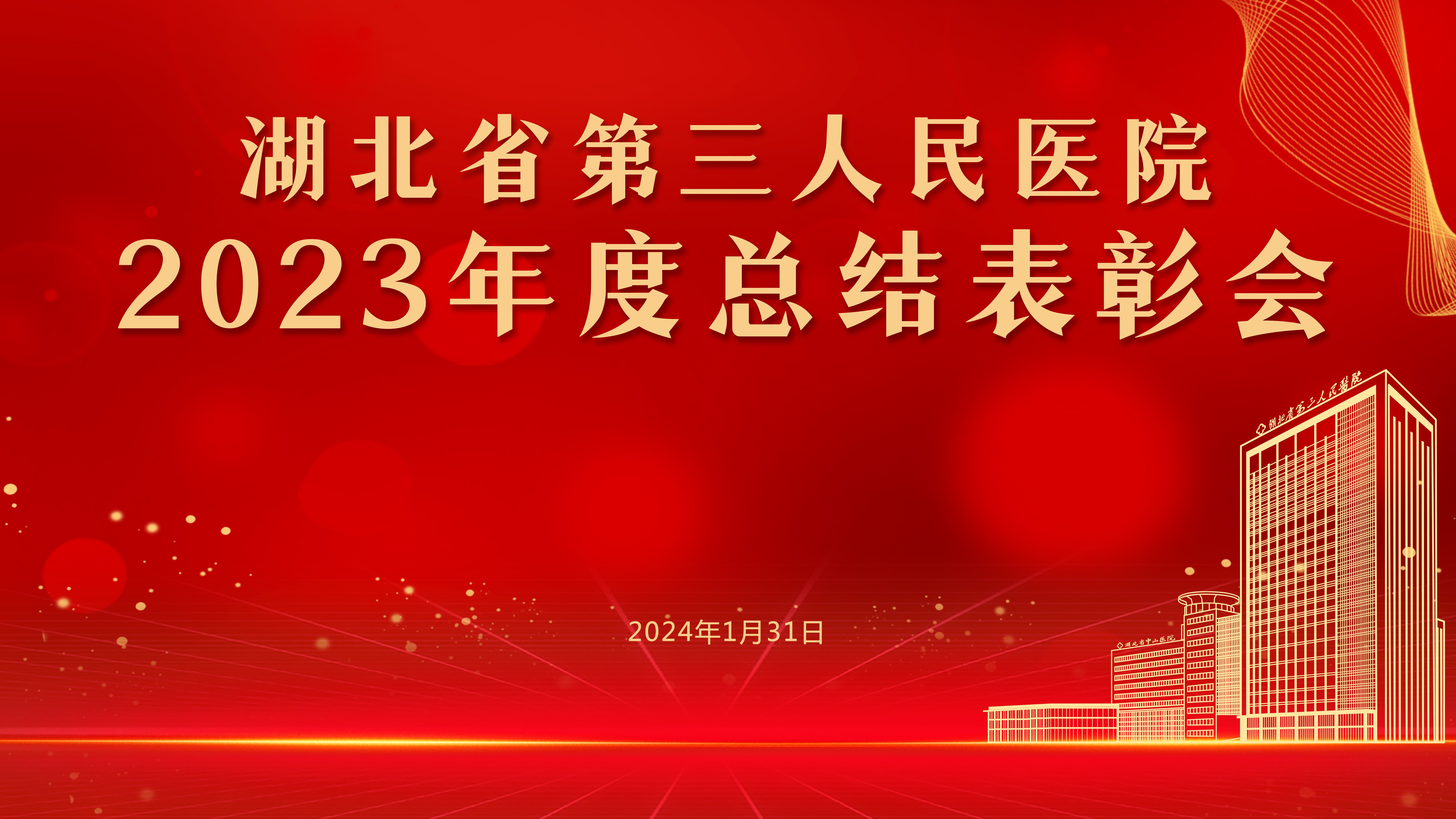 征程万里风正劲 笃行不怠谱新篇——湖北省第三人民医院召开2023年度总结表彰大会